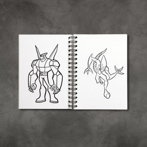 Cartoon Coloring Page, Cartoon Coloring Book for Kids, Fruit Coloring Worksheet, cartoon coloring book, Printable Coloring, Instant Download image 4