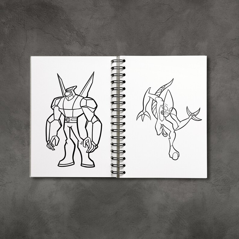 Cartoon Coloring Page, Cartoon Coloring Book for Kids, Fruit Coloring Worksheet, cartoon coloring book, Printable Coloring, Instant Download image 4