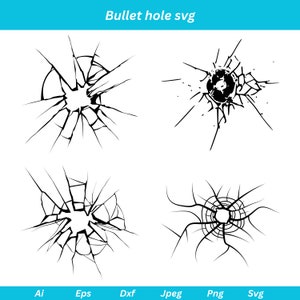 Bullet Holes svg, Bullet Holes clipart, Bullet Holes Cut, Bullet Hole vector, Bullet Hole cricut, bullet hole png, bullet svg, bullet png