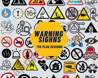Street & Warning Signs SVG Bundle: Road, Car, Traffic Designs (Digital Download)