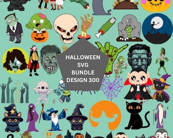 Halloween SVG Bundle: Fall Thanksgiving Clipart (Digital Download)