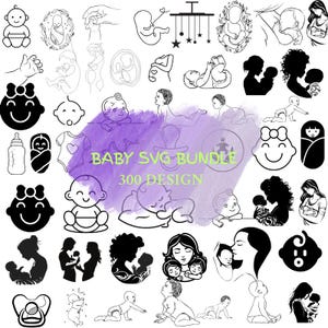 Baby Svg Bundle, Baby Shower Svg, Newborn Svg Bundle, Baby Quote Bundle, Cute Baby Saying Svg, Funny Baby Svg, Baby Boy Girl Svg