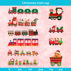 Christmas Train svg, Train svg, Christmas svg, Santa Train svg, Polar Express svg, Christmas Train clipart, christmas tree svg, Train png