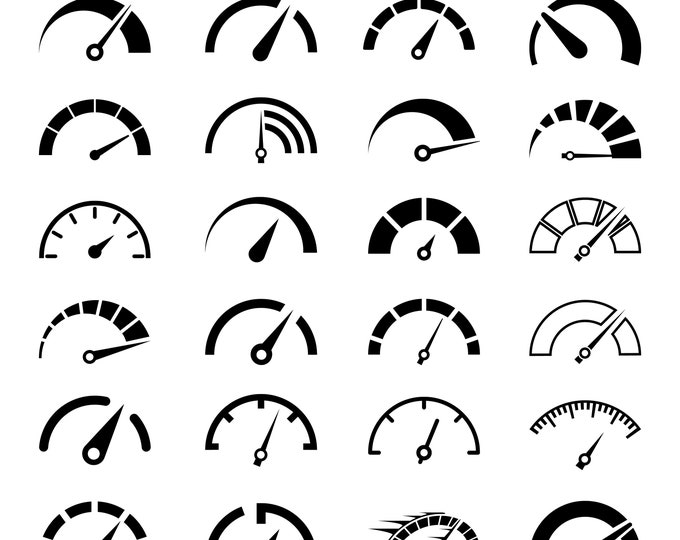 23 Speedometer Clipart Bundle, Racing Svg, Kilometer Svg, Speedometer ...