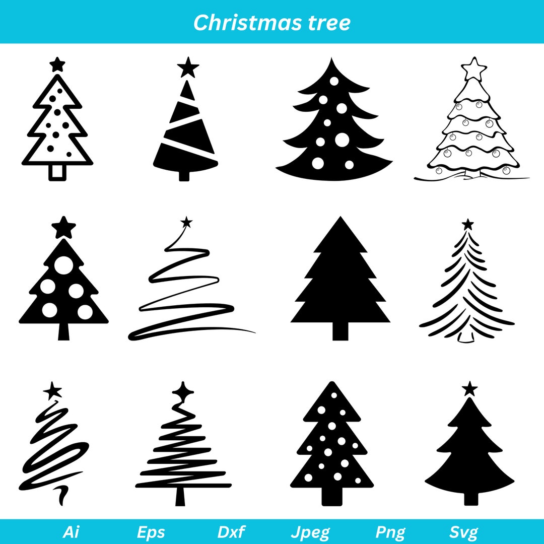 Christmas Tree Svg Bundle, Christmas Tree, Christmas Svg, Christmas ...
