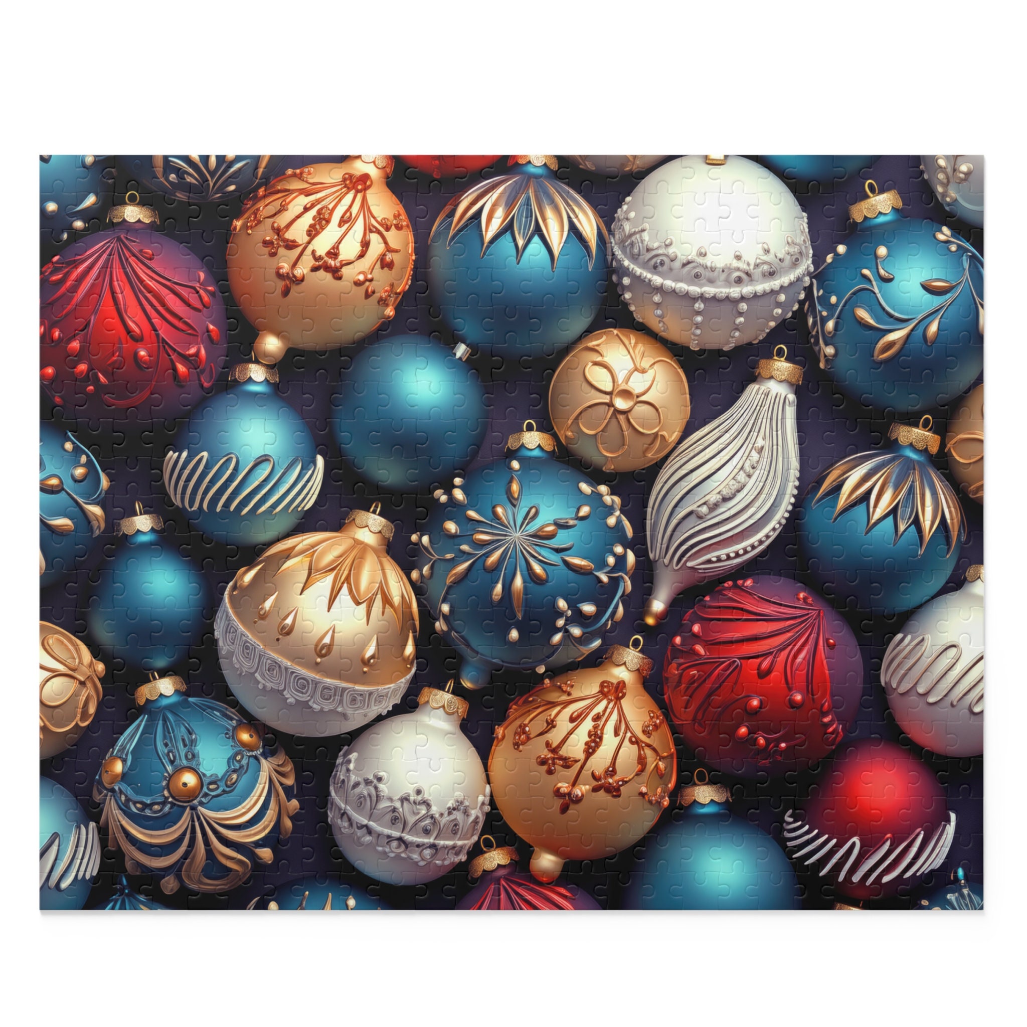 Puzzle Un tas de boules de Noël de différentes couleurs - Puzzle - Puzzle  1000 pièces