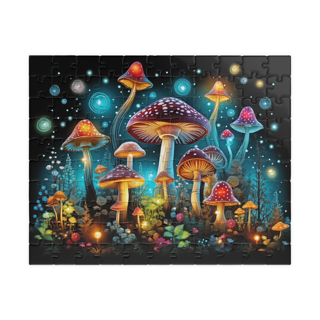 Magic Mushroom Puzzle 1000 Piece Puzzle for Adults Unique Puzzle Gift ...