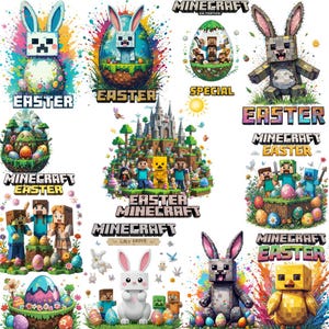Minecrafter Pâques PNG, PNG de Pâques inspiré des plantes grimpantes, Joyeuses Pâques Minecraft png, chemise de pâques de joueur png, joyeuses pâques png, png de Pâques, jeu de Pâques