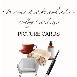 Household Object Picture Cards for ABA - Digital Download