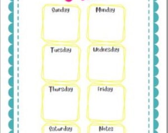 Weekly Meal Plan