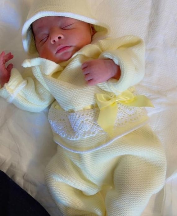 Recién Nacida Ropa Baby Colors Color Amarillo Tricot Ropa De Bebe