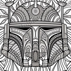 Printable Boba Fett Coloring Page PDF 2