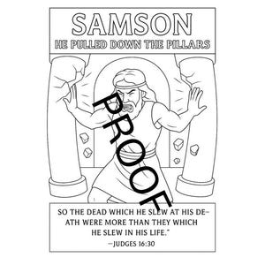 Samson Coloring Sheet