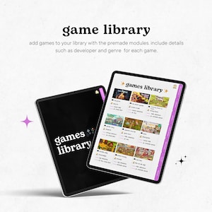 Digital Gaming Journal for Cozy Games | Game Library, Video Game ...
