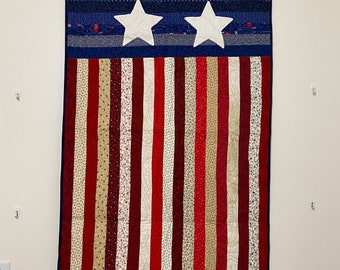 Americana Quilted Wall Hanging or Table Runner