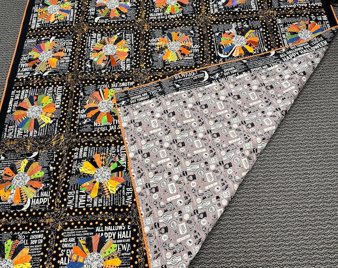 Halloween Dresden plate Quilt
