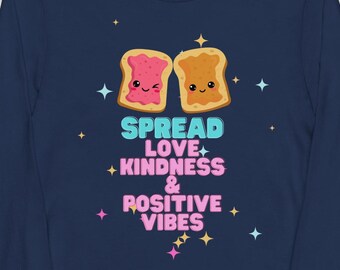 Spread Love Kindness & Positive Vibes Youth t-shirt à manches longues