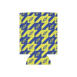 Vault Employee Hounds Tooth-Can Cooler-Slim Can Cooler