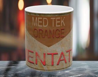 MENTATS Orange-Ceramic Mug, (11oz, 15oz)
