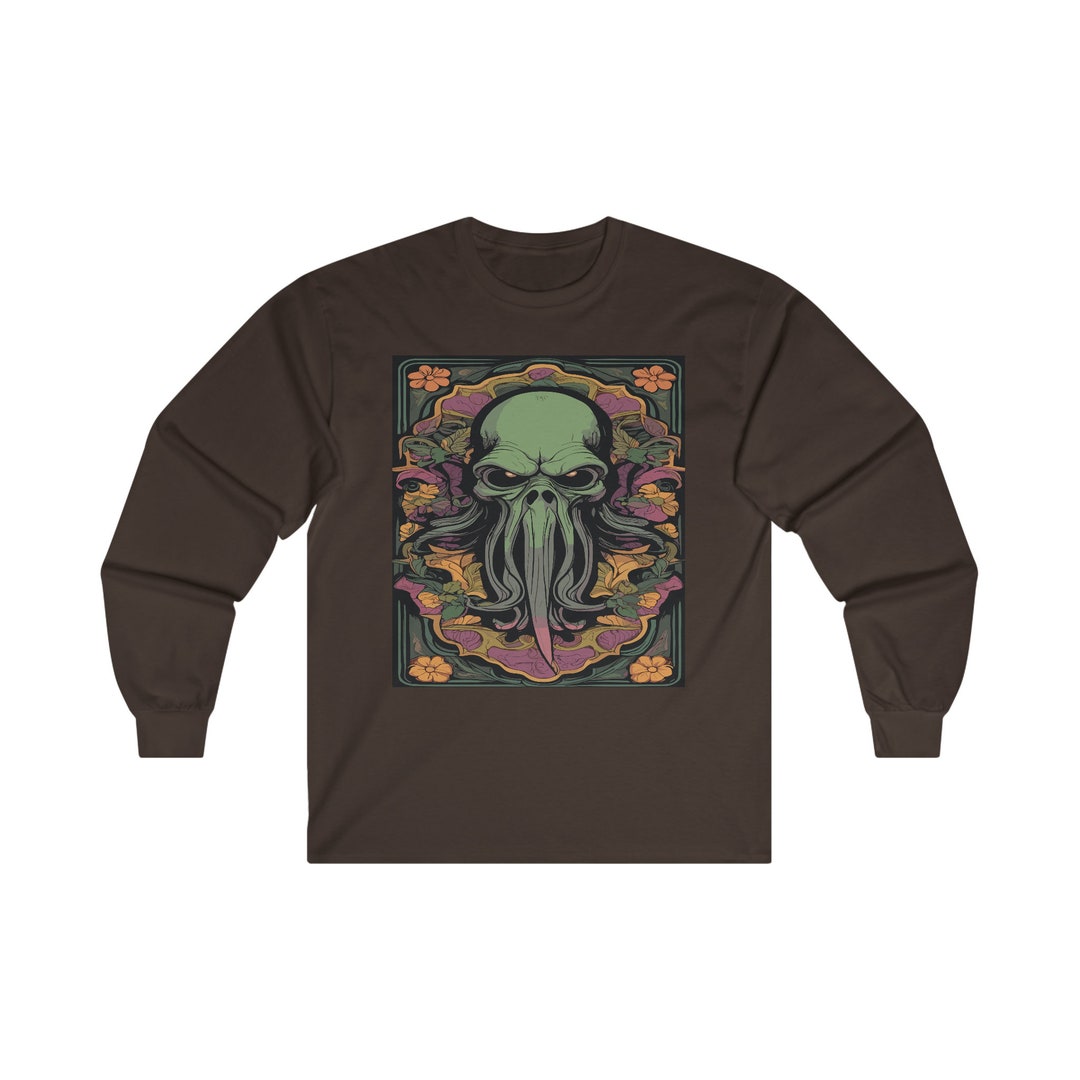 The Cosmic Ruler The Cosmic Ruler Cthulhu-ultra Cotton Long Sleeve Tee - Etsy