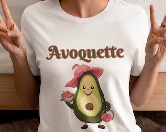 T-shirt Coquette avocat : t-shirt rigolo à l'avocat, cadeau pour les amateurs d'avocats