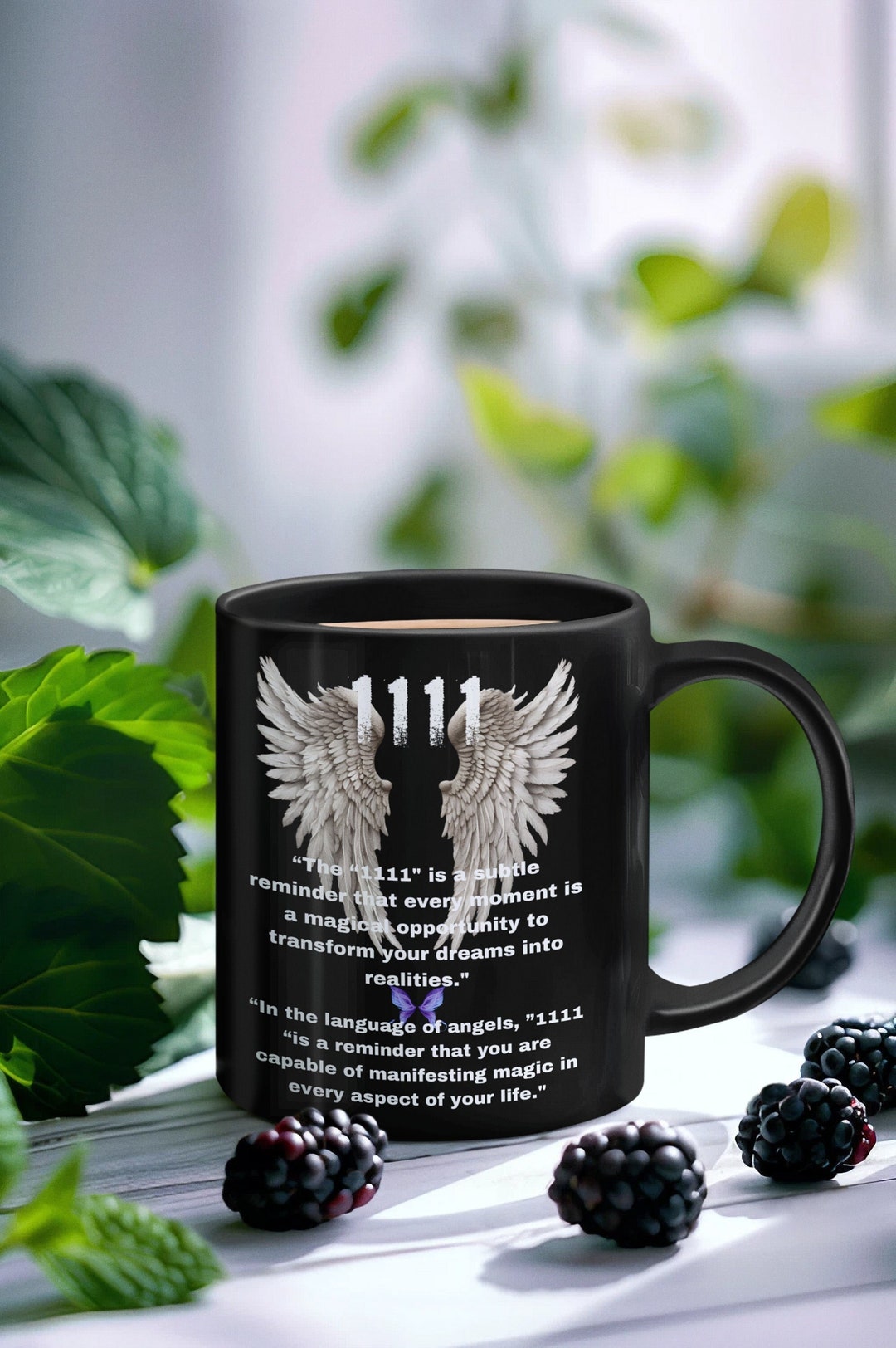 1111 Angel Number Mug: Spiritual Awakening, Angel Energy - Etsy