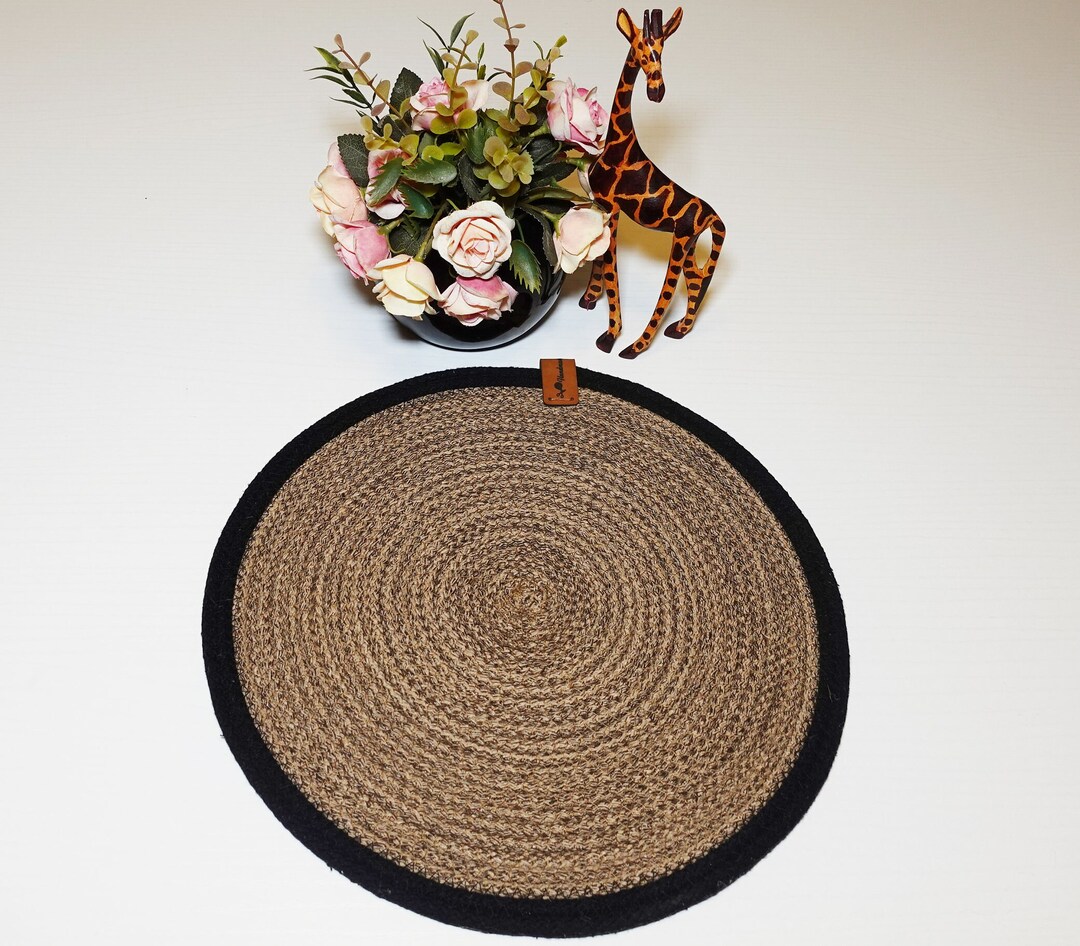 Round Supla / Handmade / Underplate Jute / American Placemats Etsy