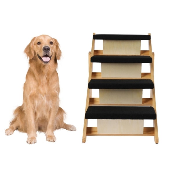 Escaleras para mascotas, rampa plegable para perros para coche, escalones para gatos, escaleras para mascotas para cama alta, escalera para coche 2 en 1 para perros