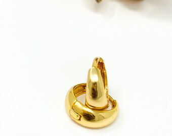 Gold hoops, 18k Goldfilled hoop earrings, hoop earrings, gold earrings, fashion earrings, chunky small hoops