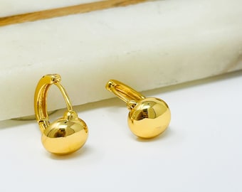 18k Gold Hoop Earrings/ Antitarnish Hoops/ small Gold Hoop Earrings/ dainty Gold Hoop Earring/Minimal Hoop Earrings/huggie earrings
