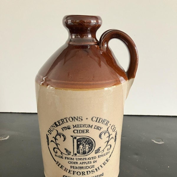 Vintage Stoneware Bottle, Cider Flagon, Stoneware, Stoneware Bottle, Rustic Decor, Farm House, Storage Bottle, Kitchenware, Pottery