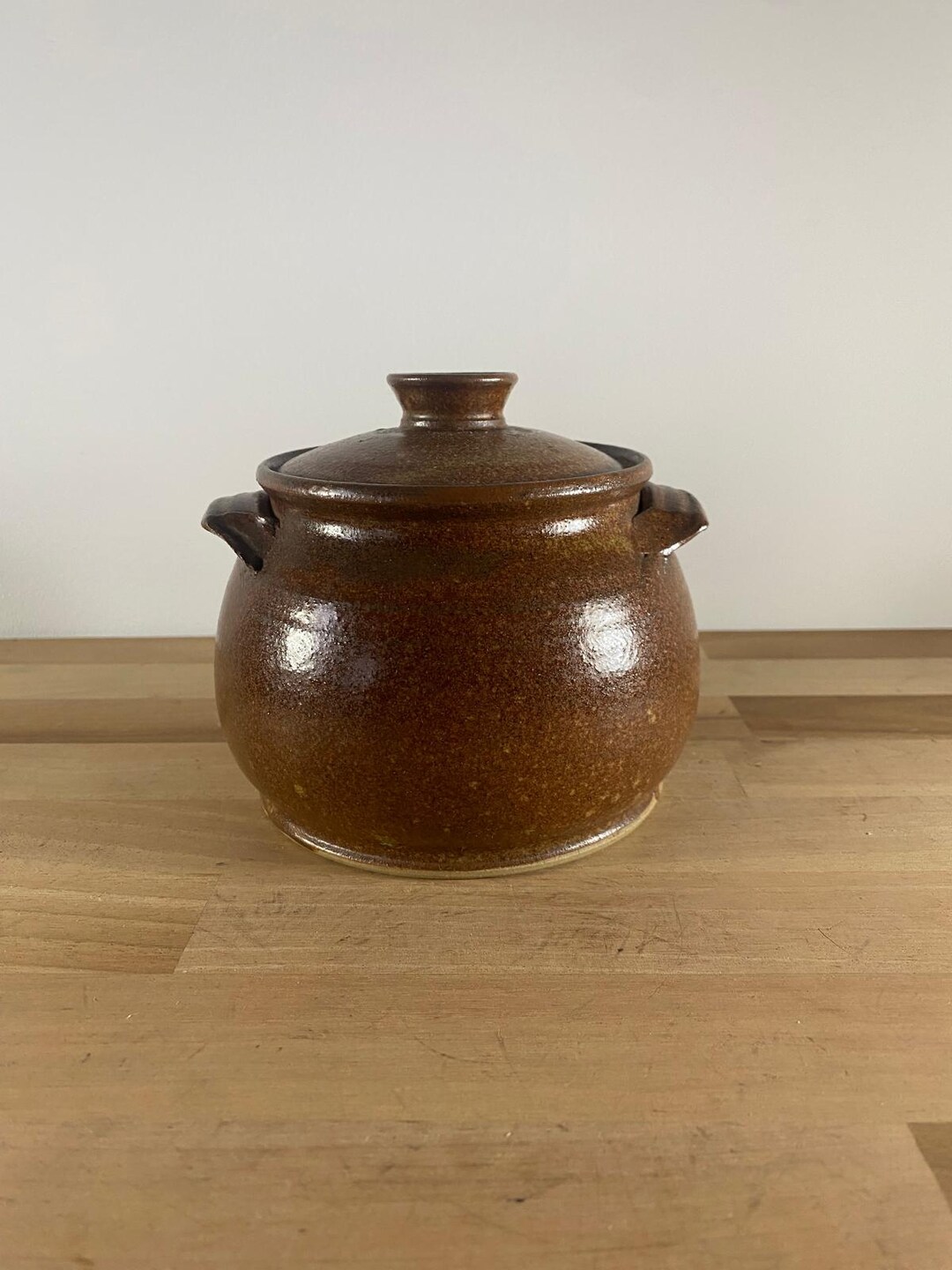 Pot In English Handmade Stoneware Cooking Pot With Lid - English Studio Pottery - Etsy