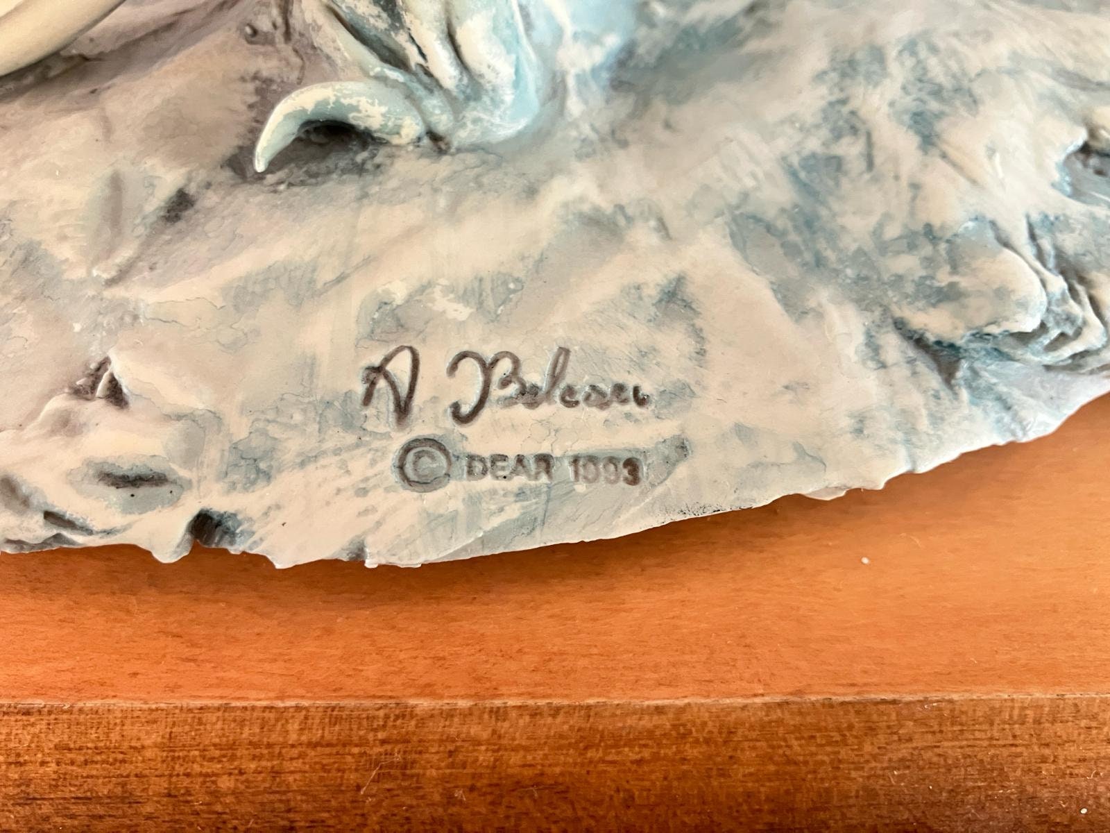 Vintage A. Belcari Figurine: Lady on Bicycle, Italian Resin