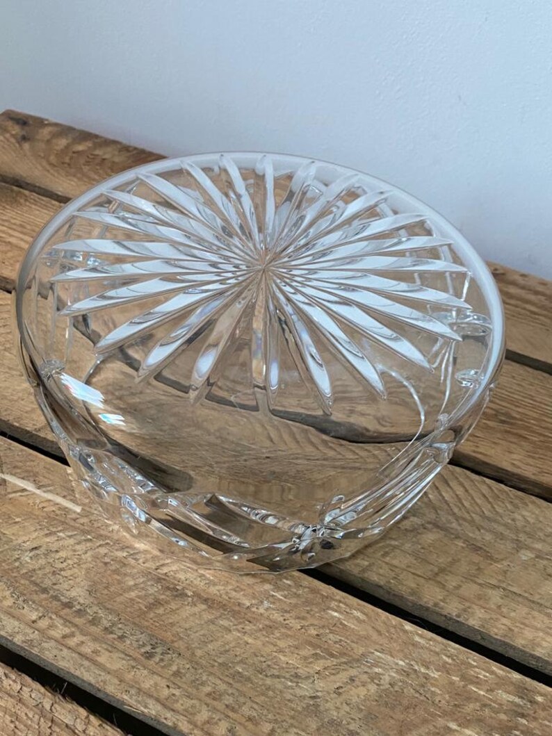Cut Crystal Fruit Bowl. Bohemia, Fruit Bowl, Vintage Crystal Etsy UK
