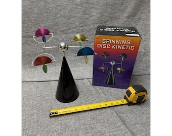 Millennial New Spinning Disc Kinetic Desk Decor Electric Vintage Nostalgia