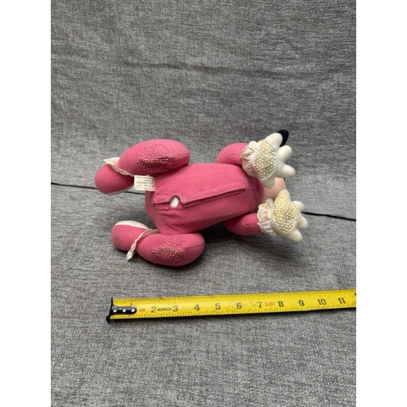 Working Baby Minnie Mouse Crawling Toy Plush Vintage image 3