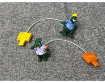 Dinosaurios antiguos Juguetes de Cajita Feliz Dos McDonald's