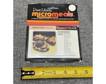 New Vintage MicroMeals Magnetron Receptkaarten 1981 Home Decor Funky Weird