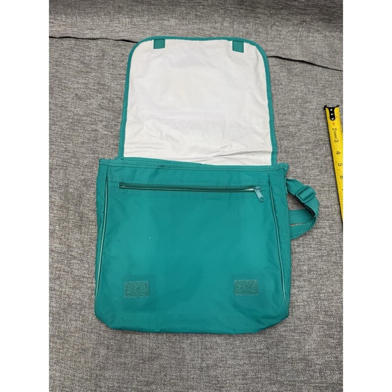 Vintage Junior Girl Scouts Messenger Bag Teal 1990s image 3