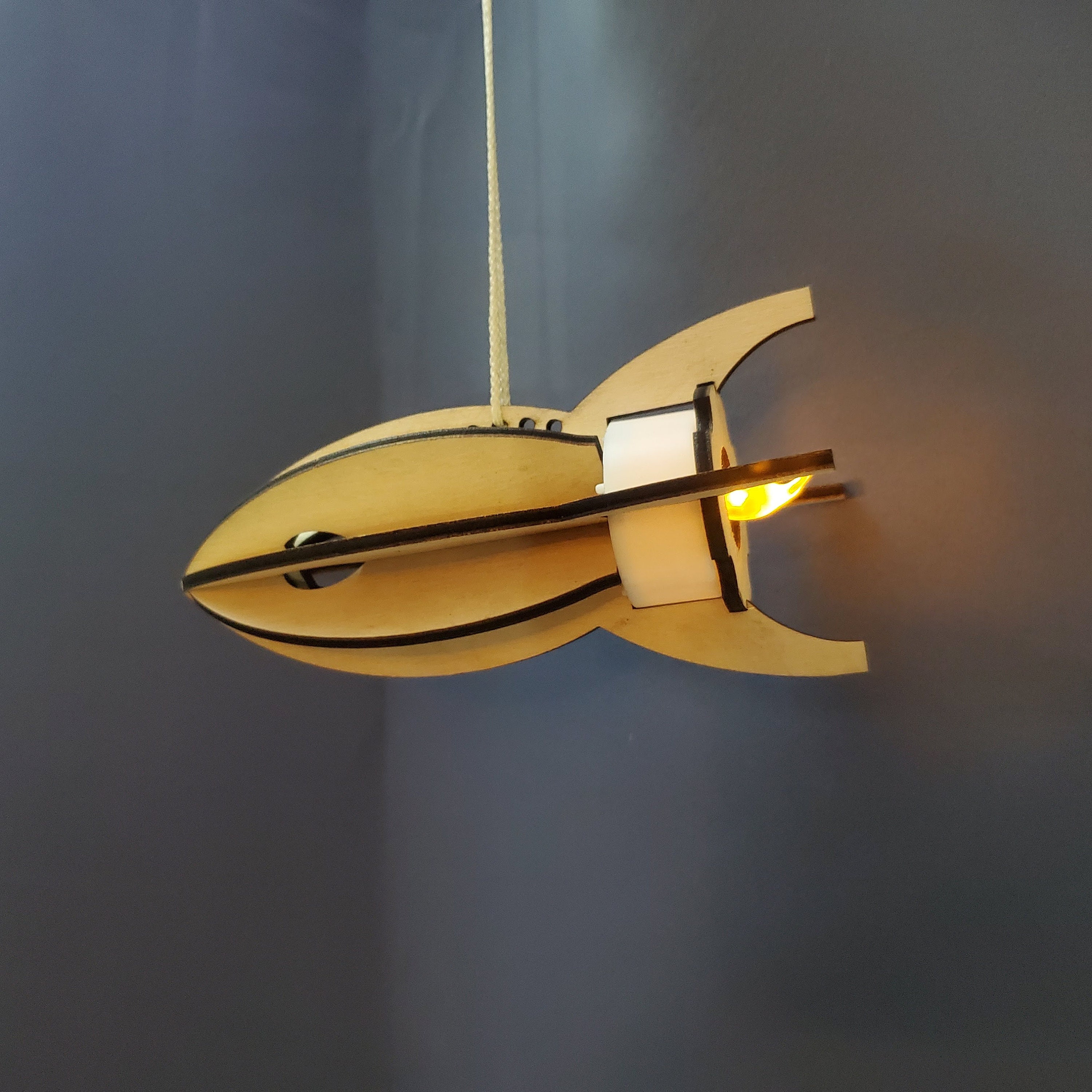 Laser Cut File Rocket Space Ship With Tea Light Engine SVG & DXF Etsy