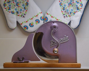 Rotunda antique bread slicer after restoration restored brocante vintage retro cottage core art deco knife cutter