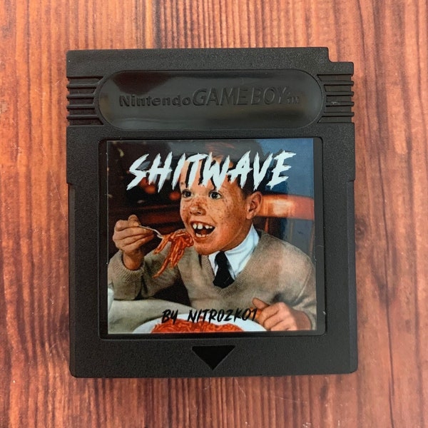 Shitwave Cartridge, Game Boy Drone Generator, Custom Label