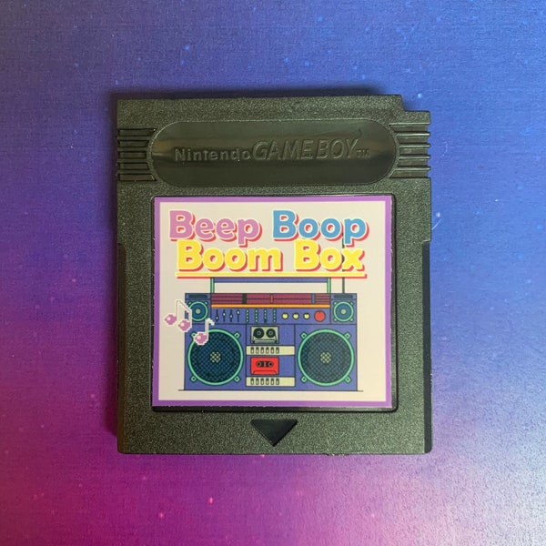 Beep Boop Boom Box Cartridge, for Game Boy with Custom Label