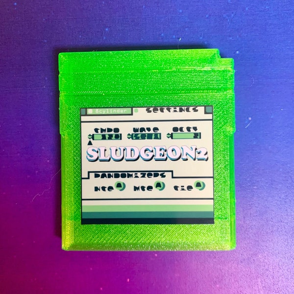 Sludgeon2 Cartridge, for Game Boy with Custom Label