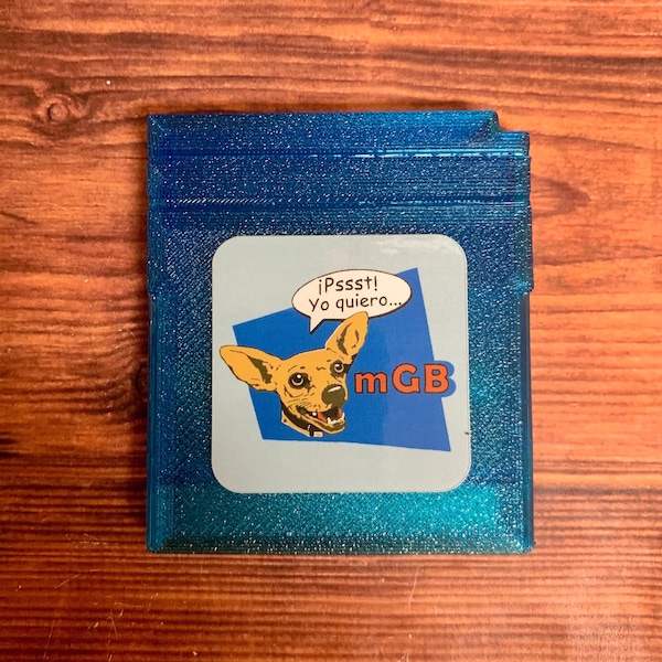 mGB v1.3.3 GB Cartridge, for Game Boy MIDI Synth, Custom Chihuahua Label