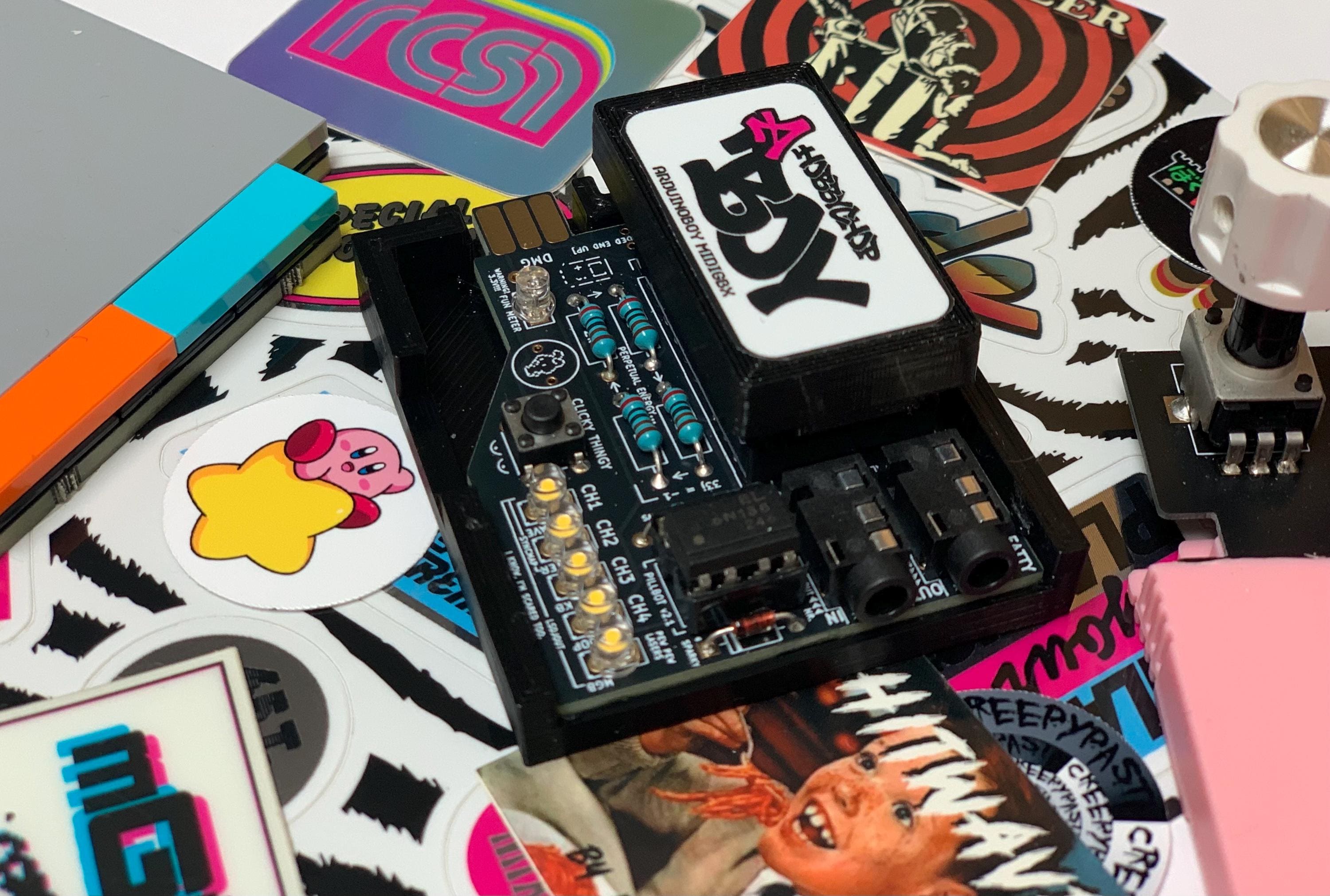 Arduinoboy lsdj nanoloop ケーブル付　チップチューン ARDUINOBOY Game Boy MIDI Adapter (LSDJ, Mgb, Chord, Nanoloop