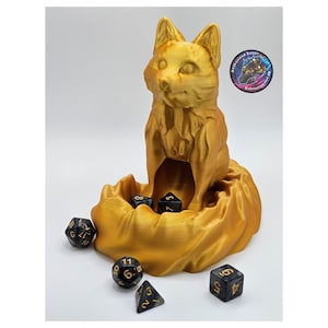 Fox Dice Tower 3D Printed / Pick your color! / Dice Roller / Role-play / Dice included  / DnD Role Play