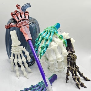 Flexi Skeleton Pen Topper /Fidget Hand / Skeleton hand / single or bundle