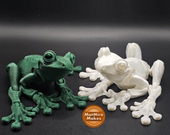Magnetic Tree Frog / 3D printed / Articulated Fidget Toy / MatMire Makes