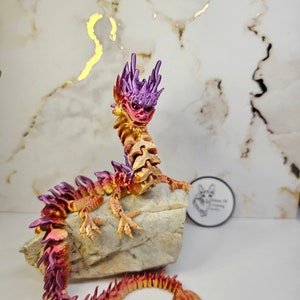 Imperial Dragon / Pick your own color! /  Articulated Flexi Dragon / Various colors and sizes